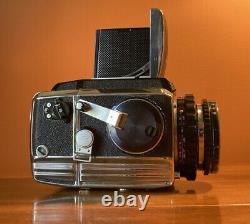 BRONICA S2A Camera Body + 75mm f/2.8 NIKKOR-P Lens + 2 Film Backs
