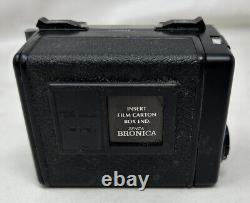 Bronica 120 Film Black Back For ETR Medium Format Camera System