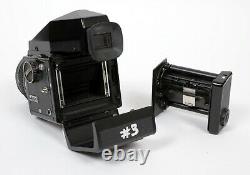 Bronica ETRS 6X4.5 camera + 120 back 75mm F2.8 EII lens + Prism