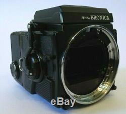 Bronica ETRSi 6x4.5 Camera + 75mm F2.8 E II lens + 120 Back + Waistfinder + Sky