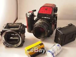 Bronica ETRSi Medium Format 645 Camera with AE-II & 75mm Lens + Speedgrip & back