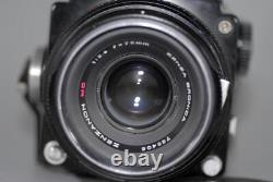 Bronica ETR with prism finder 75mm f2.8 MC lens 120 film back Nice Ex+