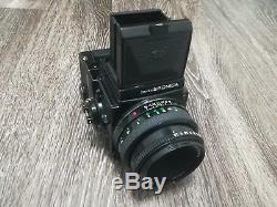 Bronica Etrsi ETR-Si Camera Body + 75mm PE Lens + Waist Level + 120 Film Back