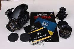 Bronica SQ-A, 50 & 80mm lenses, 2 finders, 120 film back, Speed grip, all Exc. Cond