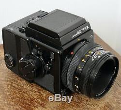 Bronica SQ-Ai 6x6 Film Camera + 80mm f/2.8 PS + WLF + Film Back Complete Camera