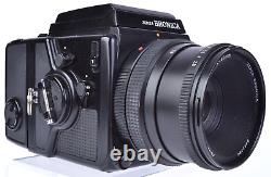Bronica SQ-B Zenzanon with PS/B 80mm f/2.8 Lens with 120 film back #KR02331
