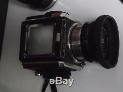 Bronica Zenza S 6x6 Medium Format Camera, Chimney magnifier, 75mm Lens, Backs