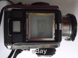Bronica Zenza S 6x6 Medium Format Camera, Chimney magnifier, 75mm Lens, Backs