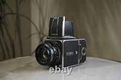 CLA'D Hasselblad 500CM Planar C T 80mm f2.8 A12 + Polaroid Back + Light Meter