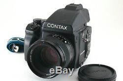 C Normal CONTAX 645 Camera withPlanar 80mm f/2 T Lens MF-1 MFB-1B 220 Back 5256
