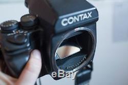 Contax 645 AF Camera + Zeiss 80mm F2 Lens + Film Back MFB-1 + Viewfinder