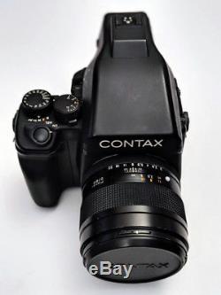 Contax 645 AF Medium Format Camera + Ziess Planar 80mm F2 + MFB-1 film back
