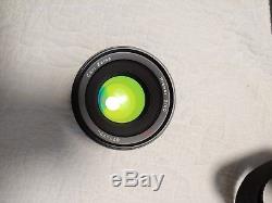 Contax 645 AF Medium Format Film Camera, Bag, 6 Lenses, 6 inserts, 3 backs, +