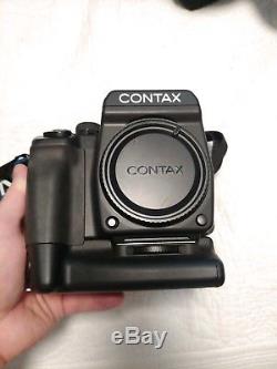 Contax 645 AF Medium Format Film Camera, Bag, 6 Lenses, 6 inserts, 3 backs, +