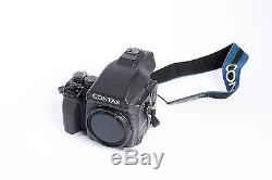 Contax 645 Film camera body /w MF-1 MFB-1 MFB-1A film back viewfinder