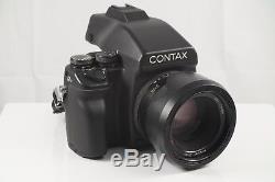 Contax 645 Medium Format Camera, 80mm Planar T Lens, Extra Film Back and Flash