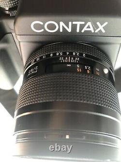 Contax 645 with Carl Zeiss Planar 2/80 lens, film back excellent condition