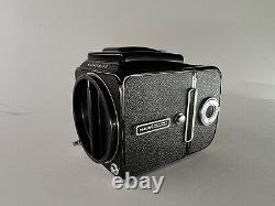 EXC+4 Hasselblad 500CM Black body and film back with Acute Matte D focus screen
