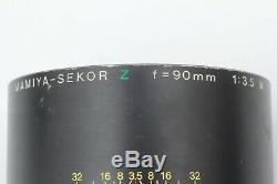 EXC+5 Mamiya RZ67 PRO II Sekor Z 90mm f/3.5 W 120 Film Back From JAPAN #263