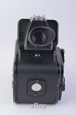 EXC++ HASSELBLAD 500CM BODY withA12 BACK, PM-5 PRISM, DS + STRAP + CAP TESTED NICE