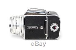 EXC+++ Hasselblad 500C with Zeiss Planar C 80mm 2.8 lens, A12 back & hood