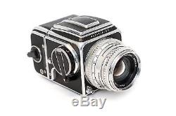 EXC+++ Hasselblad 500C with Zeiss Planar C 80mm 2.8 lens, A12 back & hood