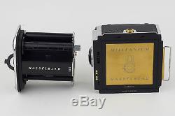 EXTREMELY RARE NrMIB Hasselblad 203 FE Chrome MILLENNIUM Kit w E12 film back