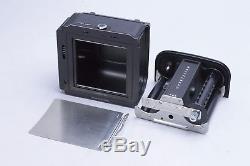 EX+ HASSELBLAD LATEST A24 220 ROLL FILM BACK BLACK With MATCHING INSERT, SLIDE