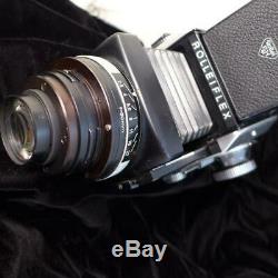 Early 67' Rolleiflex SL66 With 80mm f2.8 Planar, Back, Slide, WL + Instructions