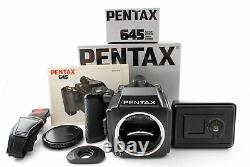 Exc+5 Box Pentax 645 Medium Format Film Camera 120 Film Back Tested F JAPAN