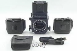 Exc+5 Mamiya RB67 Pro Medium Format Camera 2 120 Film Backs Strap from JAPAN