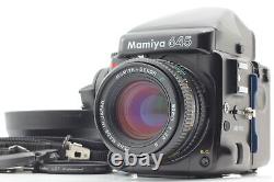 Exc+5 / Strap? Mamiya 645 Pro Body Sekor C 80mm f2.8 N Lens 120 Back From JAPAN