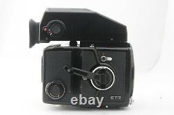Exc+++++ Bronica ETR MC 75mm F/2.8 Lens AE finder 120 Film Back from Japan