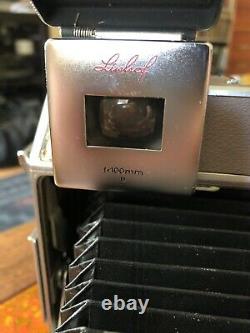 Excellent Linhof Technika IV 6x9 view camera Zeiss Tessar 105mm and roll back