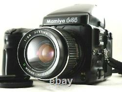 Excellent+++ MAMIYA 645 Pro TL AE Waist Finder 120 Film Backs 55mm f/2.8 Japan