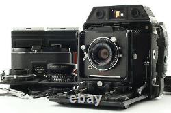 Excellent+++++ Topcon Horseman 985 + 90,120,150mm Lens 8EXP120 6x9 Film Back