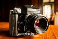 Excellent Zenza Bronica ETR Si AE-II Finder, 75mm f2.8 PE, 120 film back, grip