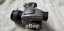 Excellent condition Hasselblad H1 Film back + 80mm F2.8 Lens + charging grip