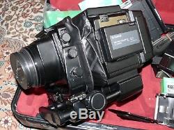 Fuji GX680 Pro 6x8 Fujinon 135mm Lens, Polaroid back, custom case, filters, plus