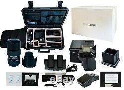 Full PhaseOne XF3 system, IQ3100Mpx back, 2v/finders, lens, accessories, bag, warranty