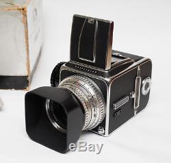 Gorgeous BOXED Hasselblad 500C/M Planar 80mm F2.8 lens 12 exposure back EXTRAS