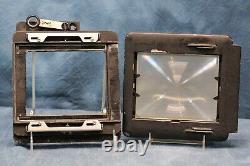 Graflex Super Speed Graphic 4X5 Graflok Back with Ground Glass Rotating frame NICE