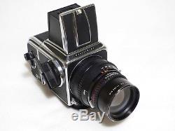 HASSELBLAD 500 CM KIT with 50mm, 150mm, A12 BACK, WLF, MAGNIFYING HOOD & EXTRAS