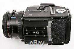 HASSELBLAD 503CW CHROME MEDIUM FORMAT CAMERA USED with 80MM CFE, A12 BACK & PME45