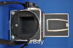 Hasselblad 2000 fc/m with 2 film backs, tripod mount, extra slide