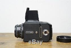Hasselblad 500CM 500C/M black with Zeiss 80mm f/2.8 T and matching A12 back EXC