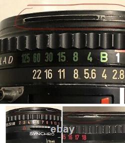 Hasselblad 500CM 80mm f2.8 Planar T C A12 back and more complete overhaul