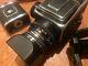 Hasselblad 500cm Camera Body + Carl Zeiss 100mm Lens + Flash Bracket + Xtra Back