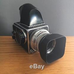 Hasselblad 500CM Medium Format Film Camera with 80mm CT lens, A12 back, prism