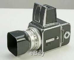 Hasselblad 500C 6X6 Camera with 80mm F2.8 Planar A12 Back Lens Shade
